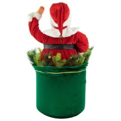 Northlight LED Lighted And Animated Gift Bag With Santa Claus Christmas Figure - 32" Red 13 Northlight LED Lighted And Animated Gift Bag With Santa Claus Christmas Figure - 32" Red -Northlight Shop 524275106792672