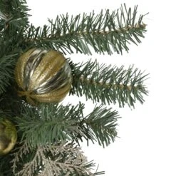 Northlight 30" Pink And Gold Frosted Artificial Christmas Teardrop Swag - Unlit 11 Northlight 30" Pink And Gold Frosted Artificial Christmas Teardrop Swag - Unlit -Northlight Shop 524275570787552