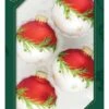 Krebs Glass Ball Ornament - Bi-Color Pine Garland - 4 Pack 2 Krebs Glass Ball Ornament - Bi-Color Pine Garland - 4 Pack -Northlight Shop 535047198660528