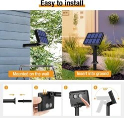 4 Pack Solar String Lights Outdoor - 320LED 132FT Solar Fairy Lights Waterproof 8 Modes -Northlight Shop 535047323178928