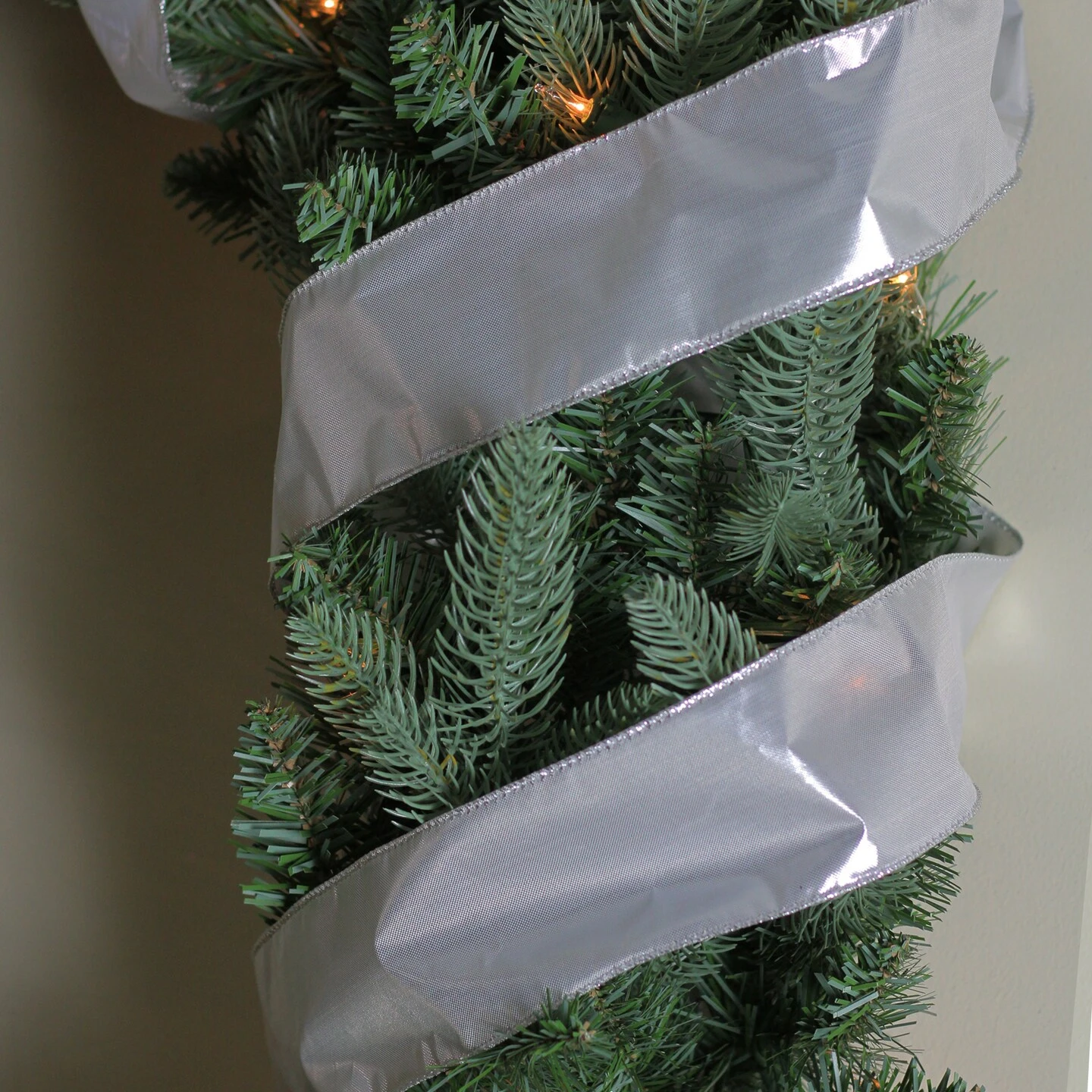 Northlight Pack Of 12 Silver Solid Christmas Wired Craft Ribbon 2.5" X 120 Yards 6 Northlight Pack Of 12 Silver Solid Christmas Wired Craft Ribbon 2.5" X 120 Yards - Image 4