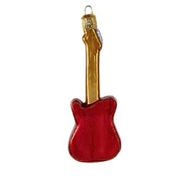 Old World Christmas 4.75 In Red Electric Guitar Christmas Tree Ornament , Christmas Decor Music Gibson Fender Instrument 18 Old World Christmas 4.75 In Red Electric Guitar Christmas Tree Ornament , Christmas Decor Music Gibson Fender Instrument -Northlight Shop 546801461017008 2