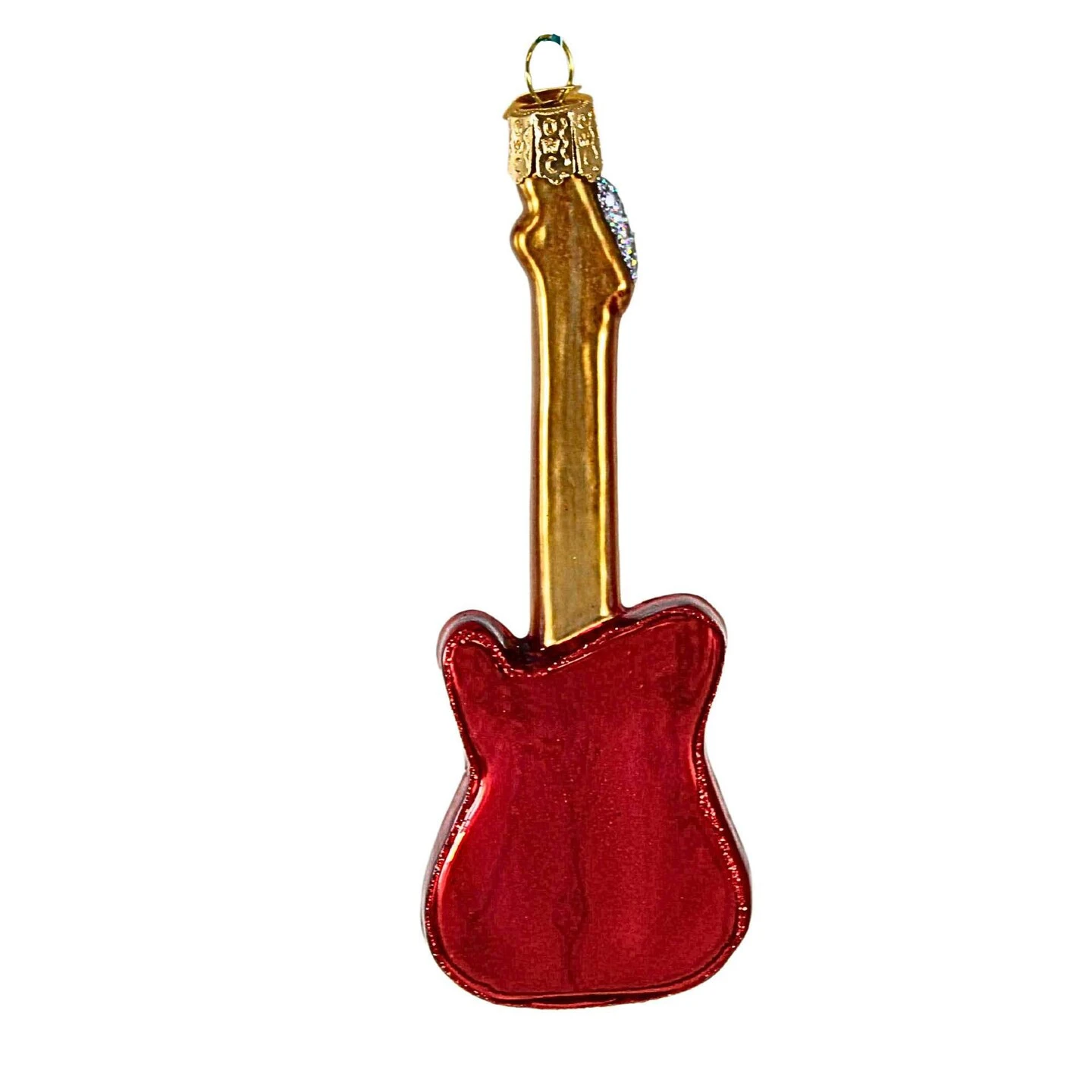 Old World Christmas 4.75 In Red Electric Guitar Christmas Tree Ornament , Christmas Decor Music Gibson Fender Instrument 4 Old World Christmas 4.75 In Red Electric Guitar Christmas Tree Ornament , Christmas Decor Music Gibson Fender Instrument - Image 2