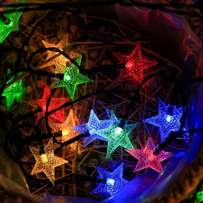 Solar Lights Star 50LED String Lights 3 Solar Lights Star 50LED String Lights