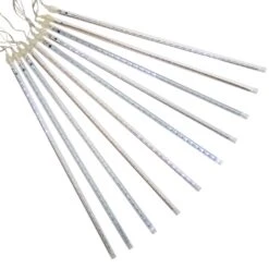 Northlight LED Dripping Icicle Christmas Light Tubes - White - 13.25' Clear Wire - 5ct 16 Northlight LED Dripping Icicle Christmas Light Tubes - White - 13.25' Clear Wire - 5ct -Northlight Shop 54996115281360