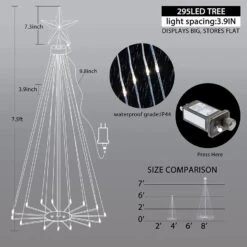 6FT Tree Light Outdoor W Star Warm White 25 6FT Tree Light Outdoor W Star Warm White -Northlight Shop 556917984235728 2