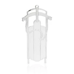 Gloria Duchin Silver Metal Sled Christmas Tree Ornament