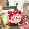 Set Of 2 13.98"L Hooked 3D Snowman/Santa Pillows 2pk Snowman -Northlight Shop 556918379075792