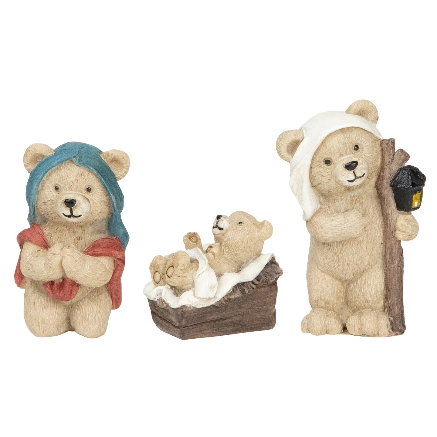 Northlight Bears Christmas Nativity Set - 4.5" - 8-Piece Multi 9 Northlight Bears Christmas Nativity Set - 4.5" - 8-Piece Multi - Image 7