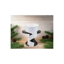 1.5" Shimmer Glitter Ribbon: White (10 Yards) -Northlight Shop 557756299131504