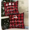 Merry Christmas Buffalo Check Pillow 2 Merry Christmas Buffalo Check Pillow -Northlight Shop 558062848481744