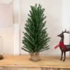 Northlight Traditional Scottsdale Mini Pine Artificial Christmas Tree With Burlap - 24" - Unlit Green 2 Northlight Traditional Scottsdale Mini Pine Artificial Christmas Tree With Burlap - 24" - Unlit Green -Northlight Shop 560256198306736