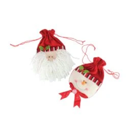 CMI Pack Of 10 Red Christmas Stocking And Gift Bag Set 14.5" 12 CMI Pack Of 10 Red Christmas Stocking And Gift Bag Set 14.5" -Northlight Shop 56212793148640