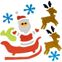 Northlight Set Of 6 Double Sided Christmas Gel Window Clings Multi -Northlight Shop 5764624465672482016