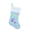 Northlight 18.5" Blue And White 'Baby's First Christmas' Embroidered Christmas Stocking -Northlight Shop 5764636201667388064