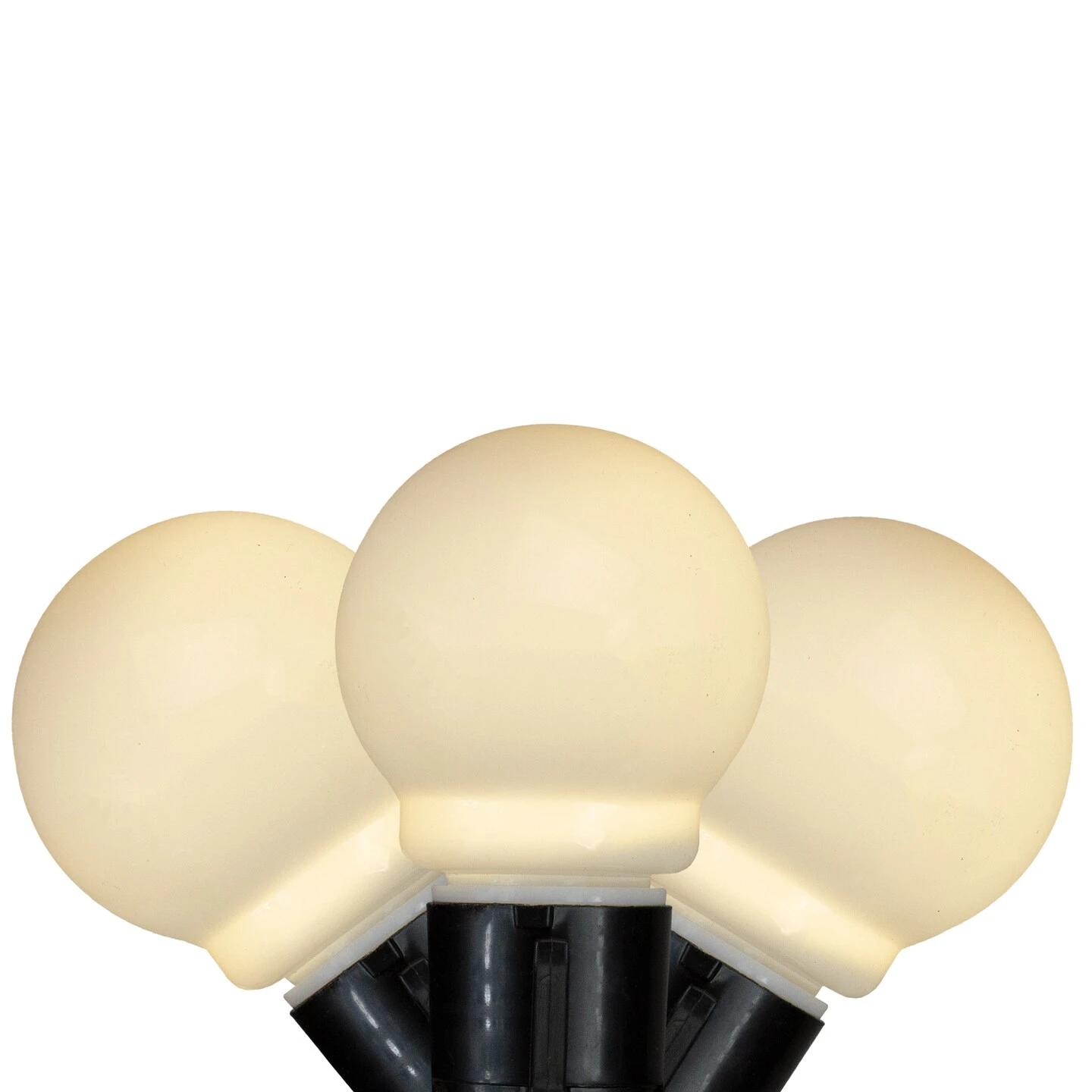 Kurt Adler LED Christmas Mini Glass Globe Light Set - White - 15 Ft Black Wire - 10ct 3 Kurt Adler LED Christmas Mini Glass Globe Light Set - White - 15 Ft Black Wire - 10ct