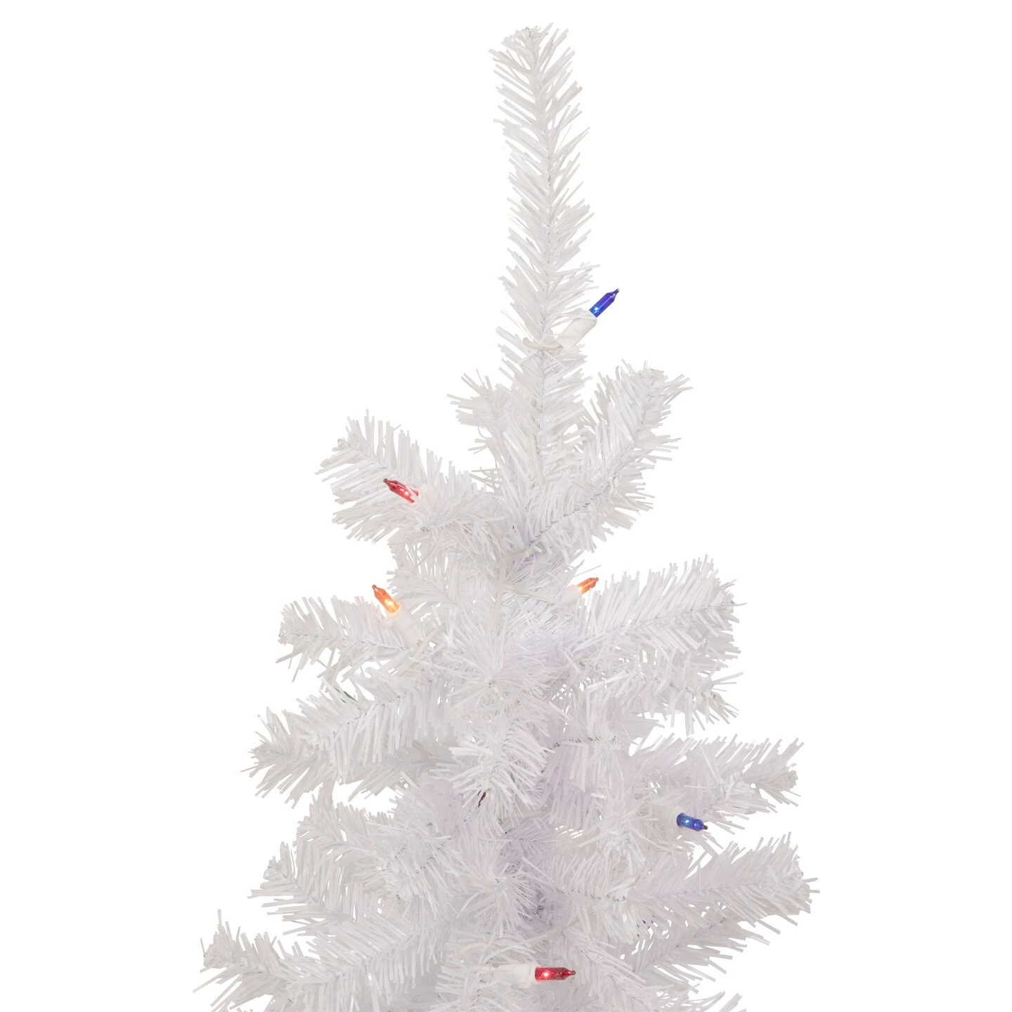 Northlight Pre-Lit Slim Woodbury White Pine Artificial Christmas Tree - 3' - Multi Lights 6 Northlight Pre-Lit Slim Woodbury White Pine Artificial Christmas Tree - 3' - Multi Lights - Image 4