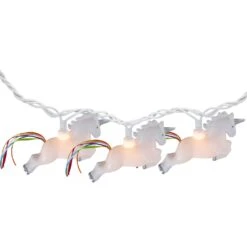 Dennis East Unicorn With Ribbon Tail Novelty String Lights - 6 Ft White Wire - 10ct 13 Dennis East Unicorn With Ribbon Tail Novelty String Lights - 6 Ft White Wire - 10ct -Northlight Shop 5765108331974091424 2