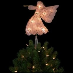 Northlight 10" Gold Angel Tree Topper, Warm White Lights 14 Northlight 10" Gold Angel Tree Topper, Warm White Lights -Northlight Shop 5765151343584888032