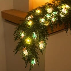 9FT Lighted Artificial Christmas Garland 21 9FT Lighted Artificial Christmas Garland -Northlight Shop 57807318161328