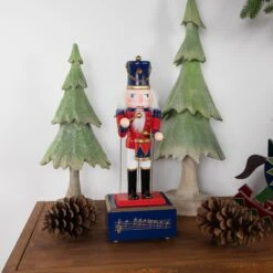 Northlight Nutcracker Drummer Animated And Musical Christmas Figure - 12" - Red And Navy 10 Northlight Nutcracker Drummer Animated And Musical Christmas Figure - 12" - Red And Navy -Northlight Shop 58122449749408