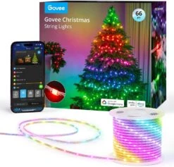 66FT Christmas String Lights - Smart App Controlled