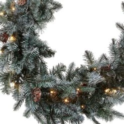 9 Feet -Pre-Lit 'Feel Real' Artificial Christmas Garland, Green, Arctic Spruce, White Lights 15 9 Feet -Pre-Lit 'Feel Real' Artificial Christmas Garland, Green, Arctic Spruce, White Lights -Northlight Shop 61348723931056 1