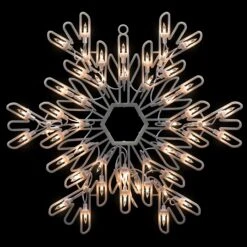 Northlight Lighted Snowflake Christmas Window Silhouette Decoration - 15.25" White 15 Northlight Lighted Snowflake Christmas Window Silhouette Decoration - 15.25" White -Northlight Shop 61755411872992 2