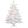 Vickerman 3Ft. Crystal White 186 Tips Christmas Tree -Northlight Shop 61756011340256
