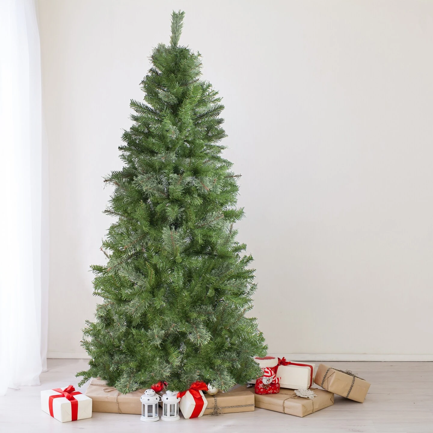 Northlight Medium Mixed Cashmere Pine Artificial Christmas Tree - 7.5' - Unlit Green 5 Northlight Medium Mixed Cashmere Pine Artificial Christmas Tree - 7.5' - Unlit Green - Image 3