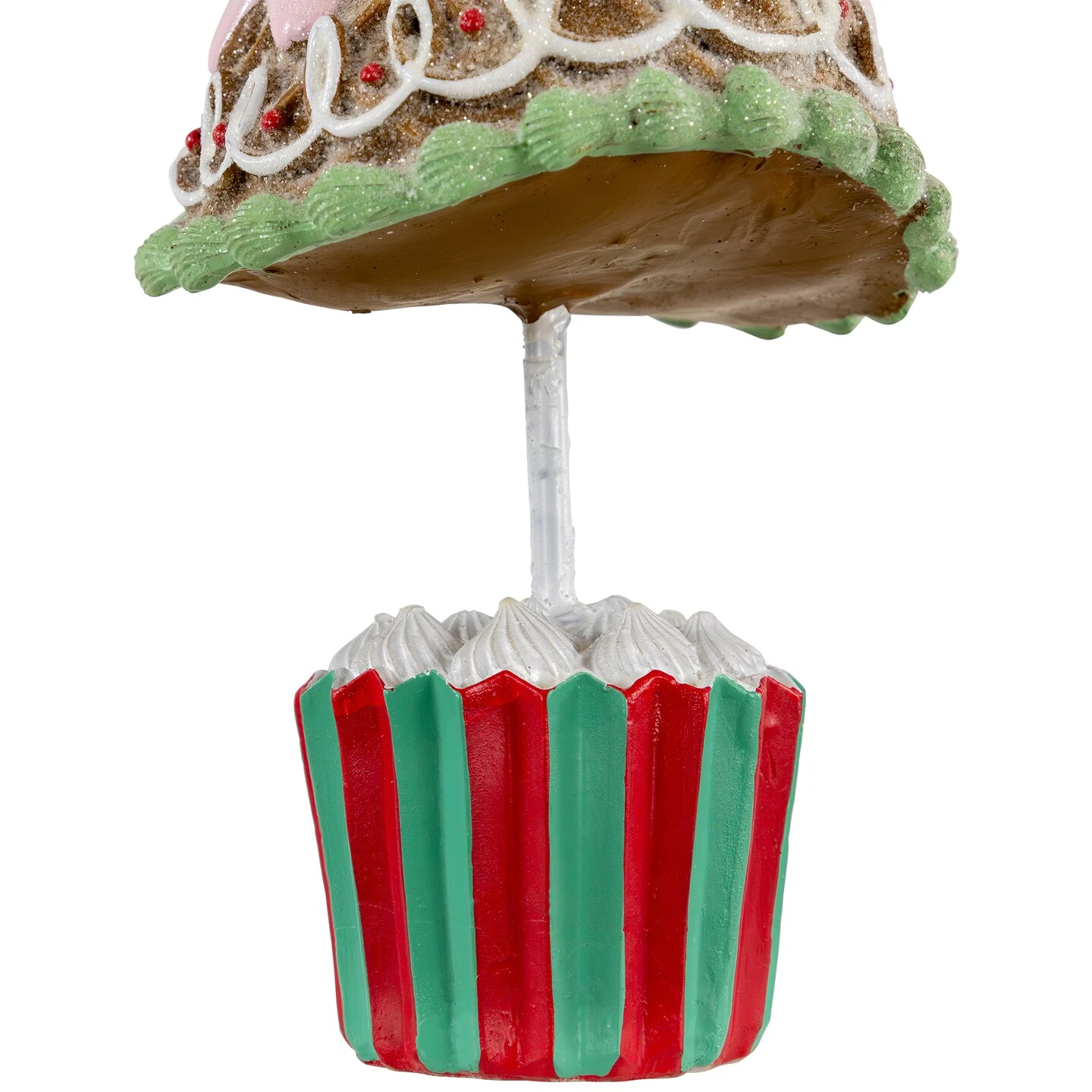 Northlight Frosted Waffle Cone Christmas Cupcake Tree - 10.25" Pink 8 Northlight Frosted Waffle Cone Christmas Cupcake Tree - 10.25" Pink - Image 6