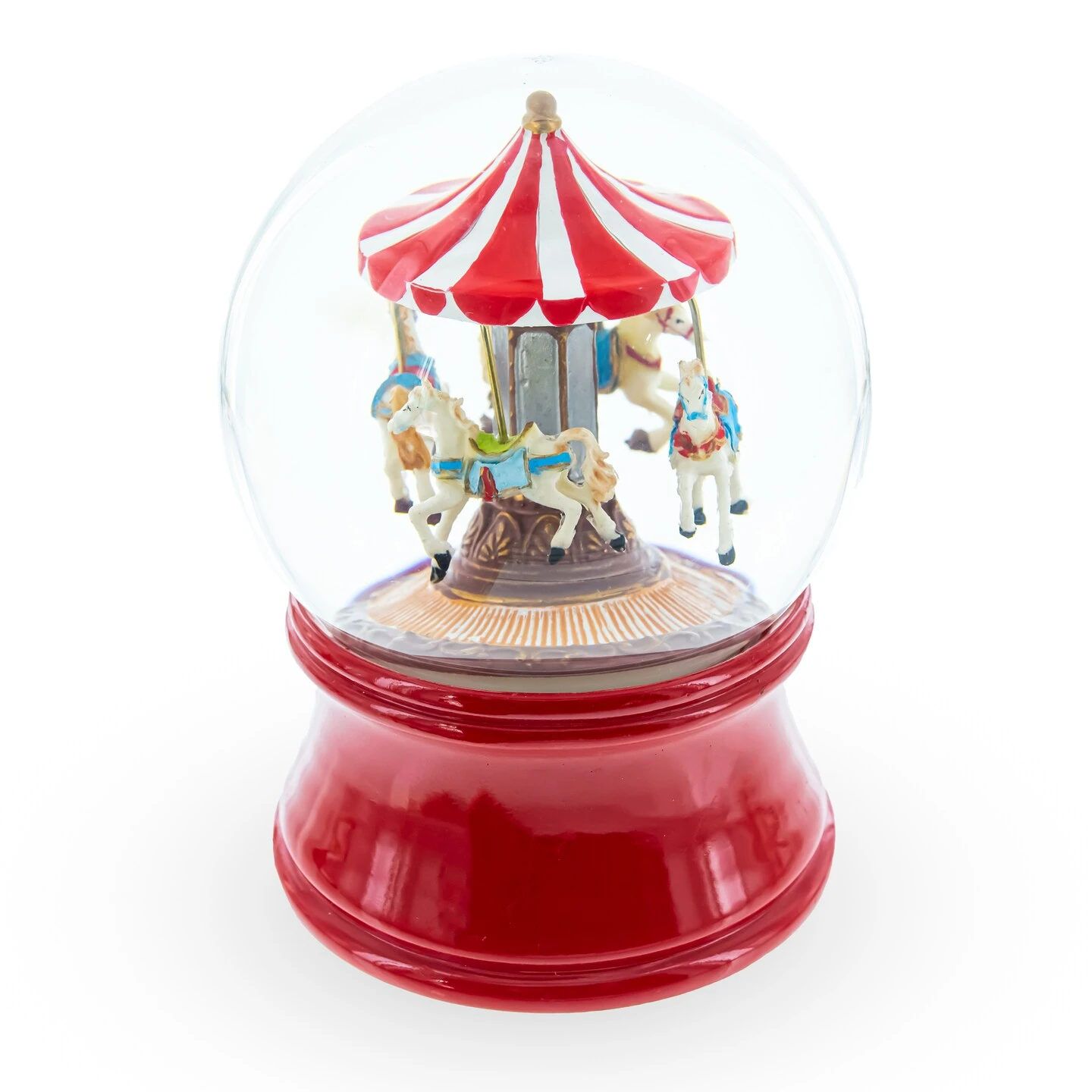 Horses Carousel Melody Spinning Musical Water Globe 6 Horses Carousel Melody Spinning Musical Water Globe - Image 4