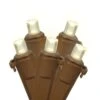 150 Warm White Wide Angle Net LED Lights 2Ft. X8Ft. Brown Wire Christmas Set -Northlight Shop 6917744872339689312