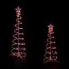 Northlight Lighted Sprial Outdoor Christmas Trees - 4' And 6' - Multi-Color - Set Of 2 White 2 Northlight Lighted Sprial Outdoor Christmas Trees - 4' And 6' - Multi-Color - Set Of 2 White -Northlight Shop 6917778111304698416