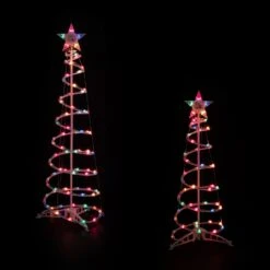 Northlight Lighted Sprial Outdoor Christmas Trees - 4' And 6' - Multi-Color - Set Of 2 White 17 Northlight Lighted Sprial Outdoor Christmas Trees - 4' And 6' - Multi-Color - Set Of 2 White -Northlight Shop 6917778111304698416 2