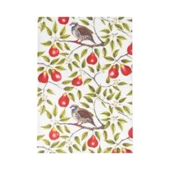 Partridge In A Pear Tree Printed Kitchen Towel