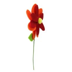 Raz 16” Red And Orange Rounded Flower Christmas Spray -Northlight Shop 6917909319941350048