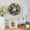 Northlight Artificial Mixed Floral And Greenery Spring Wreath - 13" - Purple -Northlight Shop 6917965026095834128
