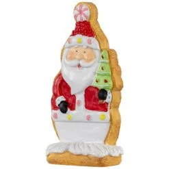 Northlight Gingerbread Santa With Tree Christmas Figurine - 7" Red 14 Northlight Gingerbread Santa With Tree Christmas Figurine - 7" Red -Northlight Shop 6918001571187999968