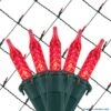4x6 Ft. M5 LED Net Lights - 100 Red Lamps On Green Wire -Northlight Shop 6918028067921306848
