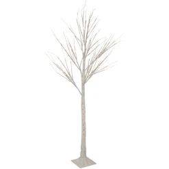 Northlight 6' LED Lighted White Christmas Twig Tree - Warm White Lights -Northlight Shop 6918053303108584672