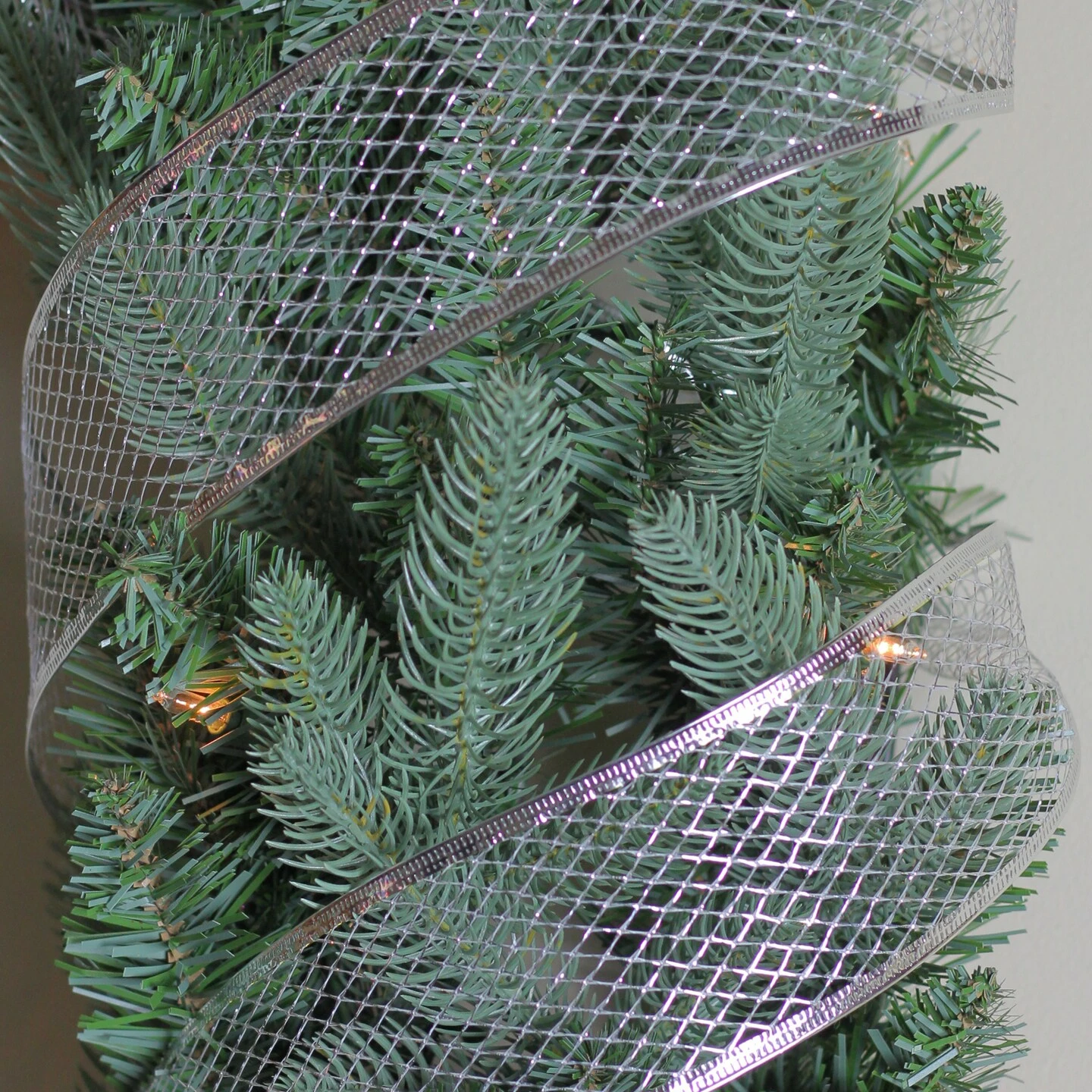 Northlight Pack Of 12 Glittering Silver Metallic Lattice Christmas Wired Craft Ribbons - 2.5" X 120 Yards 6 Northlight Pack Of 12 Glittering Silver Metallic Lattice Christmas Wired Craft Ribbons - 2.5" X 120 Yards - Image 4