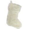 Northlight 20" Ivory White Soft Faux Fur Decorative Christmas Stocking -Northlight Shop 8070479210016531104