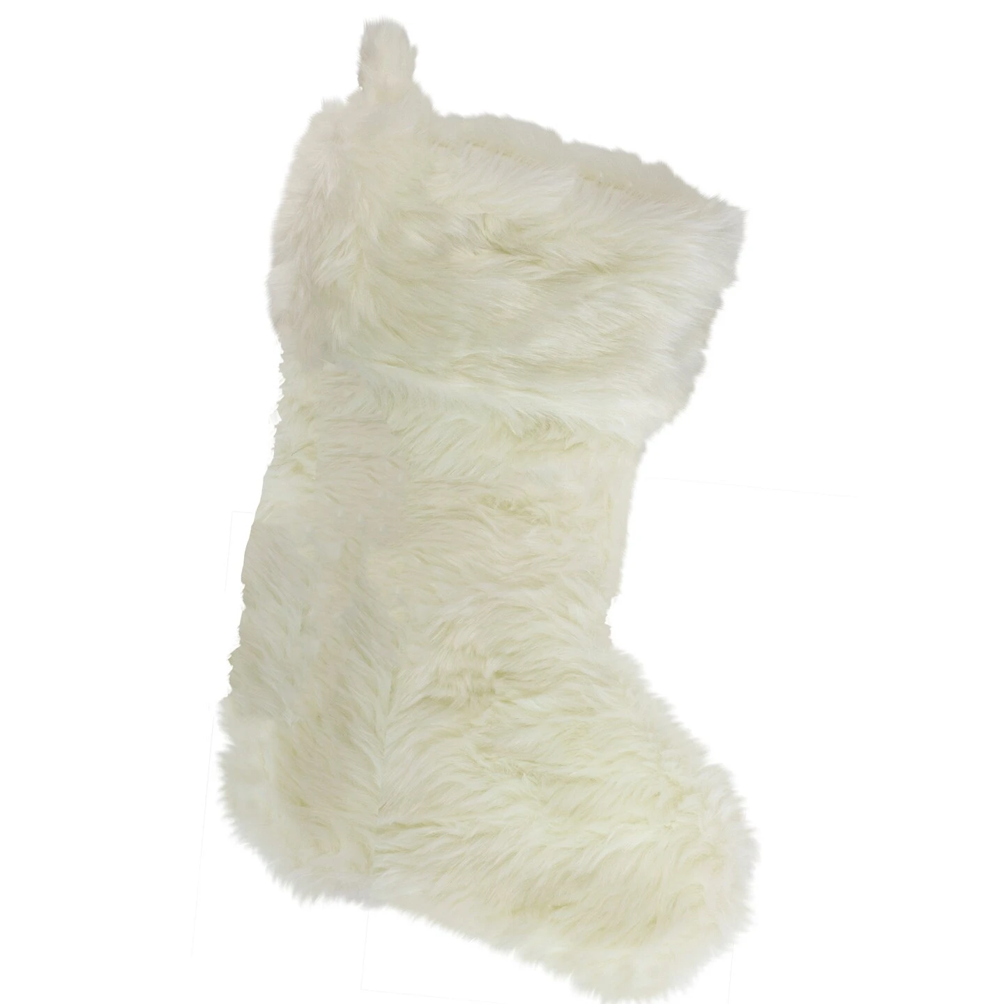 Northlight 20" Ivory White Soft Faux Fur Decorative Christmas Stocking 3 Northlight 20" Ivory White Soft Faux Fur Decorative Christmas Stocking