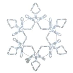 Northlight LED Rope Light Snowflake Commercial Christmas Decoration 5 Ft White -Northlight Shop 8070951340667691680
