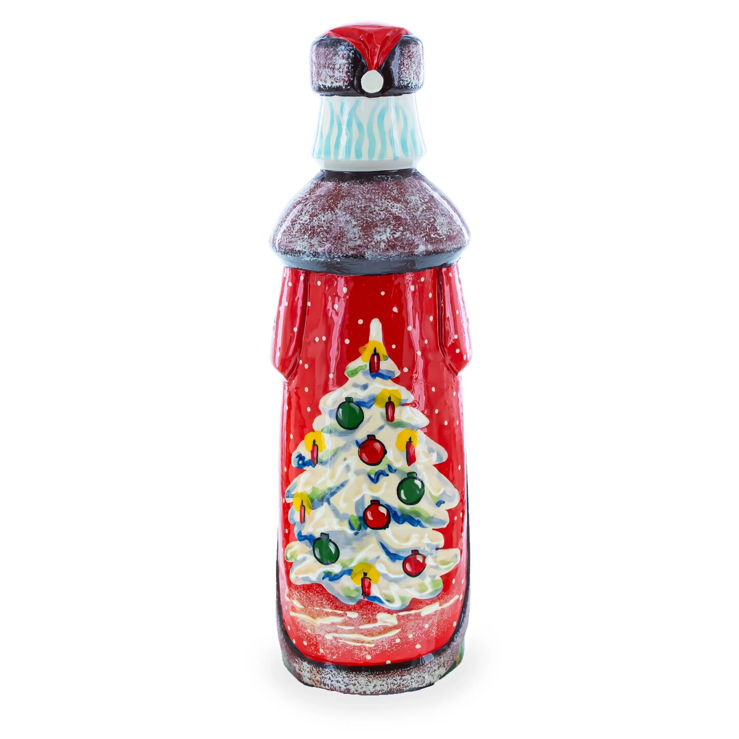 Nutcracker On Christmas Tree Hand Carved Wooden Santa Figurine 7.25 Inches 6 Nutcracker On Christmas Tree Hand Carved Wooden Santa Figurine 7.25 Inches - Image 4