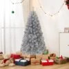 Artificial Xmas Tree With Branch Tips And Warm White LED Lights-5FT 1 Artificial Xmas Tree With Branch Tips And Warm White LED Lights-5FT -Northlight Shop 87321251284016