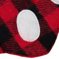 Northlight 15.5" Red And Black Buffalo Plaid Pet Embroidered Christmas Stocking 15 Northlight 15.5" Red And Black Buffalo Plaid Pet Embroidered Christmas Stocking -Northlight Shop 88946097385776