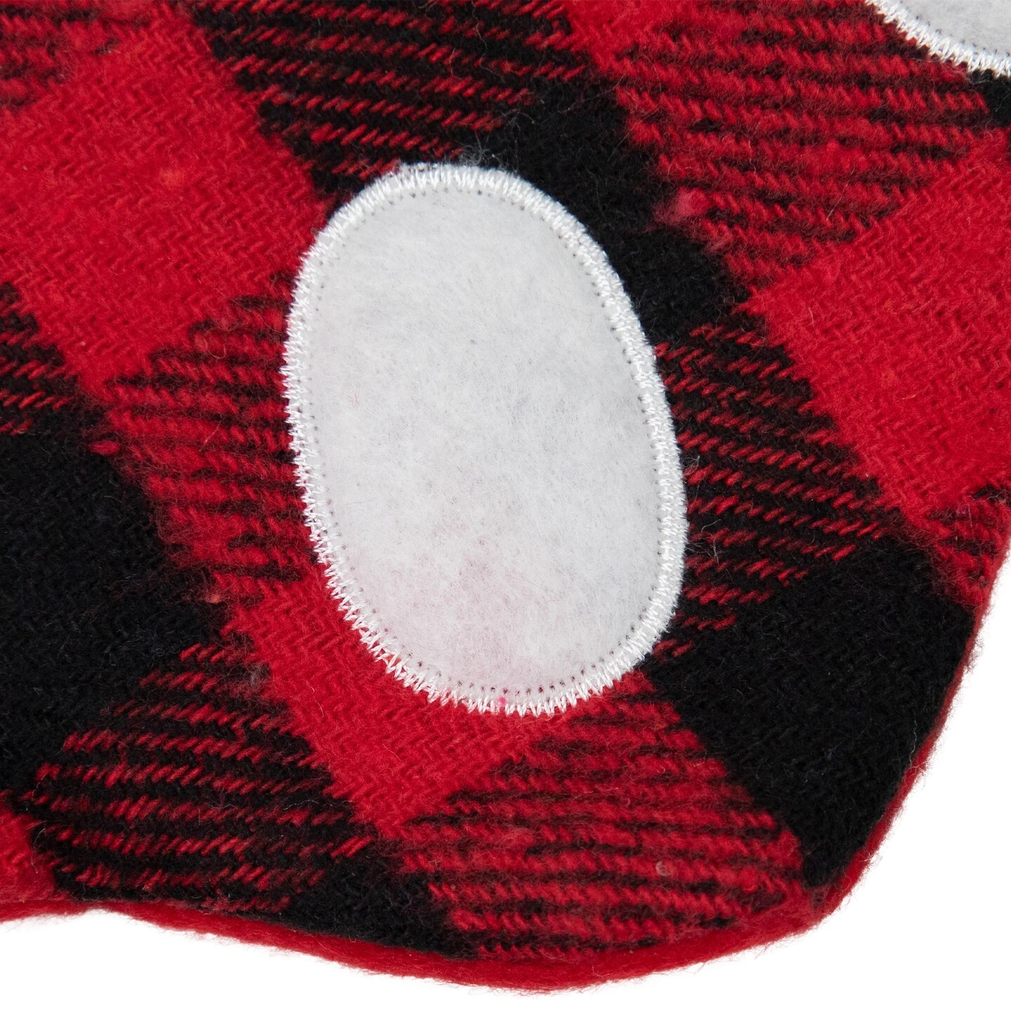 Northlight 15.5" Red And Black Buffalo Plaid Pet Embroidered Christmas Stocking 8 Northlight 15.5" Red And Black Buffalo Plaid Pet Embroidered Christmas Stocking - Image 6