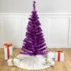 Northlight Artificial Tinsel Christmas Tree - 4' -Purple - Unlit